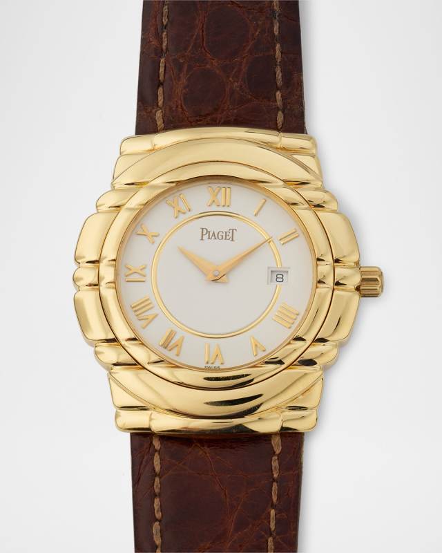 Piaget 18K Yellow Gold Tanagra 33.5mm Vintage 1980s Watch